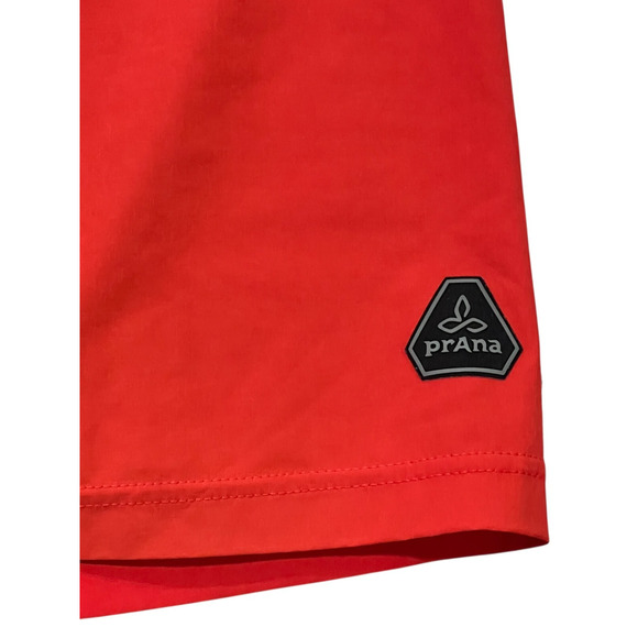 Red Prana Board Shorts Swim Trunks Men's Size 34 READ - Picture 3 of 5